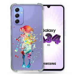 Coque Renforcée En Verre Trempé Transparente Pour Samsung Galaxy A34 5G Dobby Colore