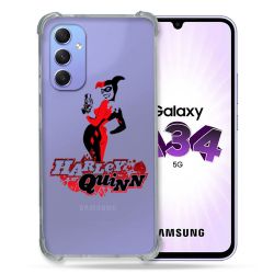 Coque Renforcée En Verre Trempé Transparente Pour Samsung Galaxy A34 5G Harley Quinn