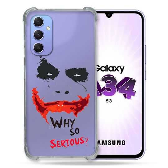 Coque Renforcée En Verre Trempé Transparente Pour Samsung Galaxy A34 5G Joker