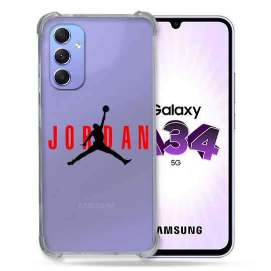 Coque Renforcée En Verre Trempé Transparente Pour Samsung Galaxy A34 5G Jordan