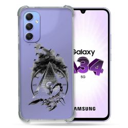 Coque Renforcée En Verre Trempé Transparente Pour Samsung Galaxy A34 5G Scorpion