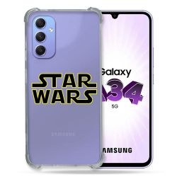 Coque Renforcée En Verre Trempé Transparente Pour Samsung Galaxy A34 5G Star Wars