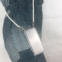 Coque Renforcée En Verre Trempé Transparente Pour Samsung Galaxy A34 5G Lanière / Cordon Perle