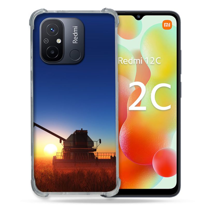 Coque Renforcée Pour Xiaomi Redmi 12C Agriculture Moissonneuse Soleil
