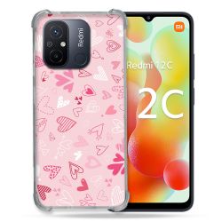 Coque Renforcée Pour Xiaomi Redmi 12C Amour Ptis Coeurs