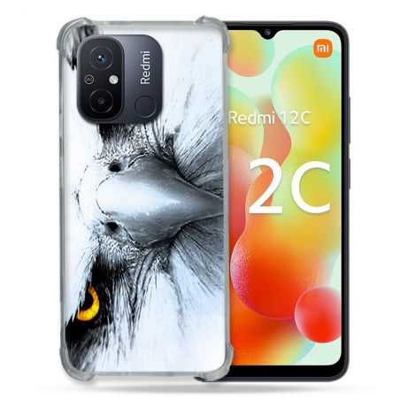 Coque Renforcée Pour Xiaomi Redmi 12C Animal Aigle Royal Blanc