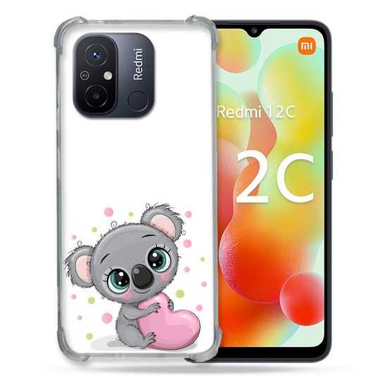 Coque Renforcée Pour Xiaomi Redmi 12C Animal Koala Cœur
