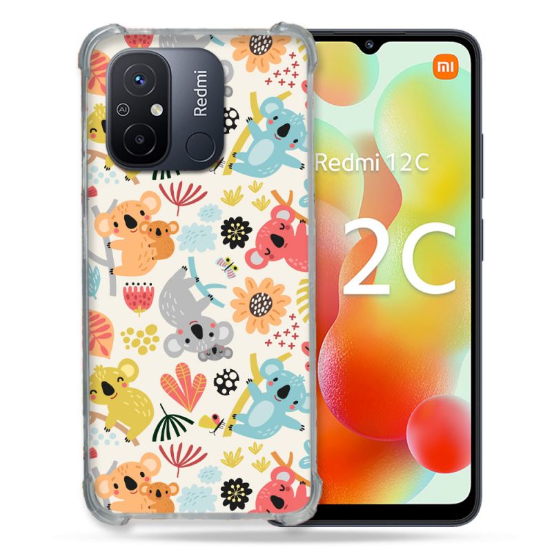Coque Renforcée Pour Xiaomi Redmi 12C Animal Koala Pattern