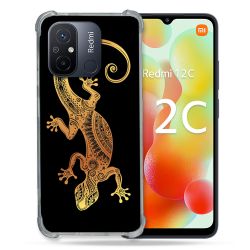 Coque Renforcée Pour Xiaomi Redmi 12C Animal Lezard Noir