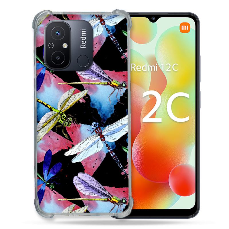 Coque Renforcée Pour Xiaomi Redmi 12C Animal Libellule