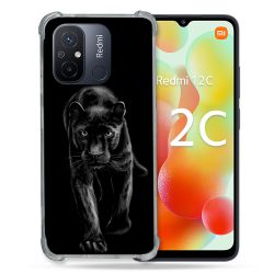 Coque Renforcée Pour Xiaomi Redmi 12C Animal Panthère Noire