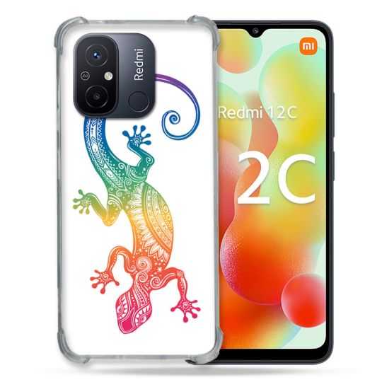 Coque Renforcée Pour Xiaomi Redmi 12C Animal Salamandre Color