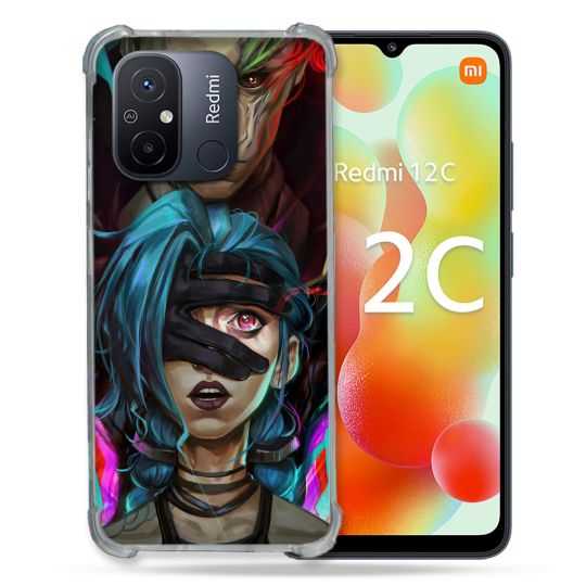 Coque Renforcée Pour Xiaomi Redmi 12C Arcane Jynx Bleu