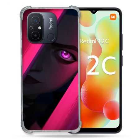 Coque Renforcée Pour Xiaomi Redmi 12C Arcane Jynx Rose