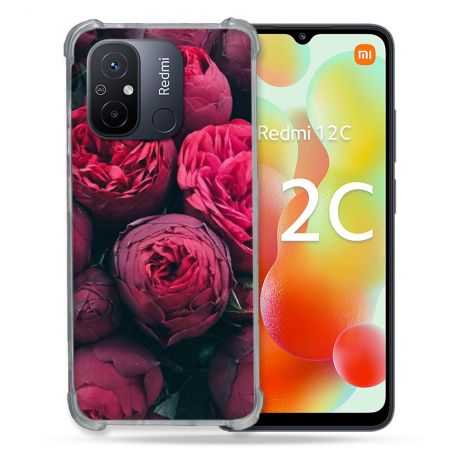 Coque Renforcée Pour Xiaomi Redmi 12C Fleur Pivoine