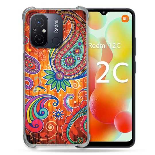 Coque Renforcée Pour Xiaomi Redmi 12C Fleur Psychedelic