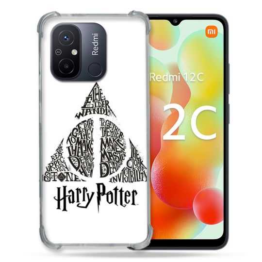 Coque Renforcée Pour Xiaomi Redmi 12C Harry Potter Hollows triangle Blanc