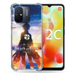 Coque Renforcée Pour Xiaomi Redmi 12C Manga Attaque Titans Soleil