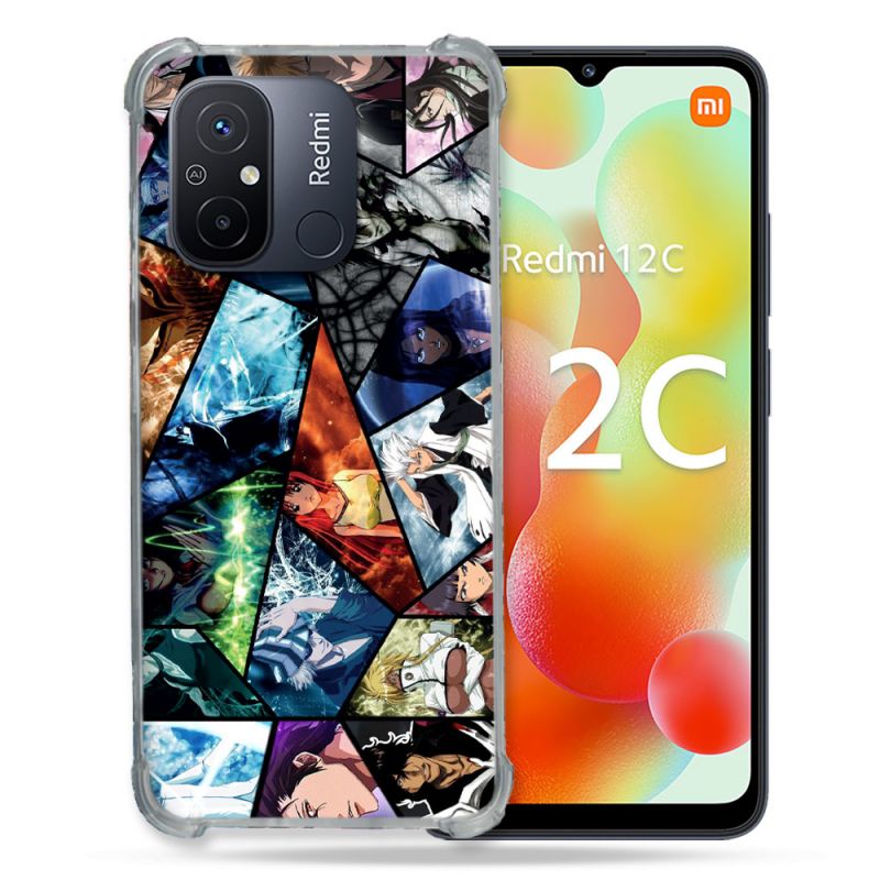 Coque Renforcée Pour Xiaomi Redmi 12C Manga Bleach Pele Mele