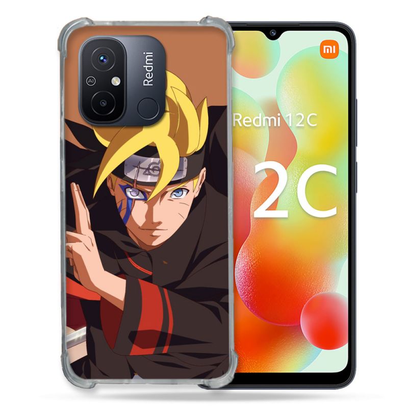 Coque Renforcée Pour Xiaomi Redmi 12C Manga Boruto Signe