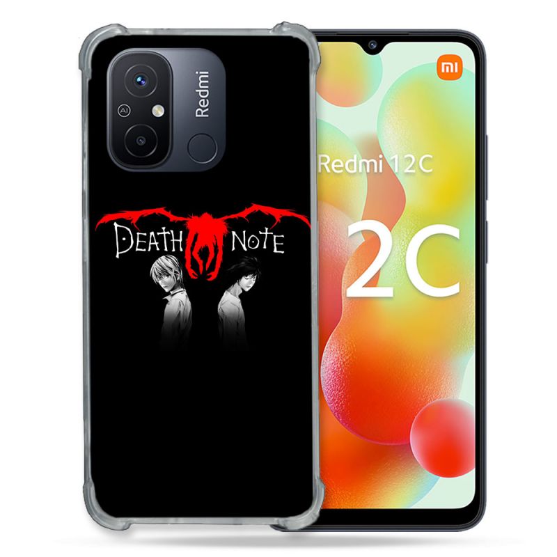 Coque Renforcée Pour Xiaomi Redmi 12C Manga Death Note Noir