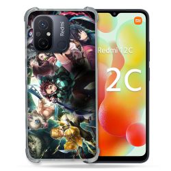 Coque Renforcée Pour Xiaomi Redmi 12C Manga Demon Slayer Groupe