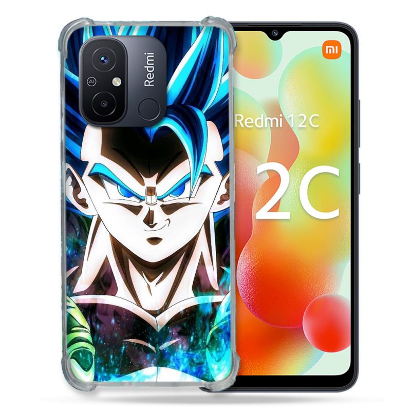 Coque Renforcée Pour Xiaomi Redmi 12C Manga Dragon Ball Gogeta Visage