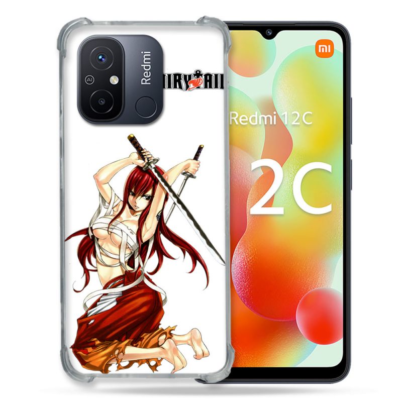 Coque Renforcée Pour Xiaomi Redmi 12C Manga Fairy Tail Erza