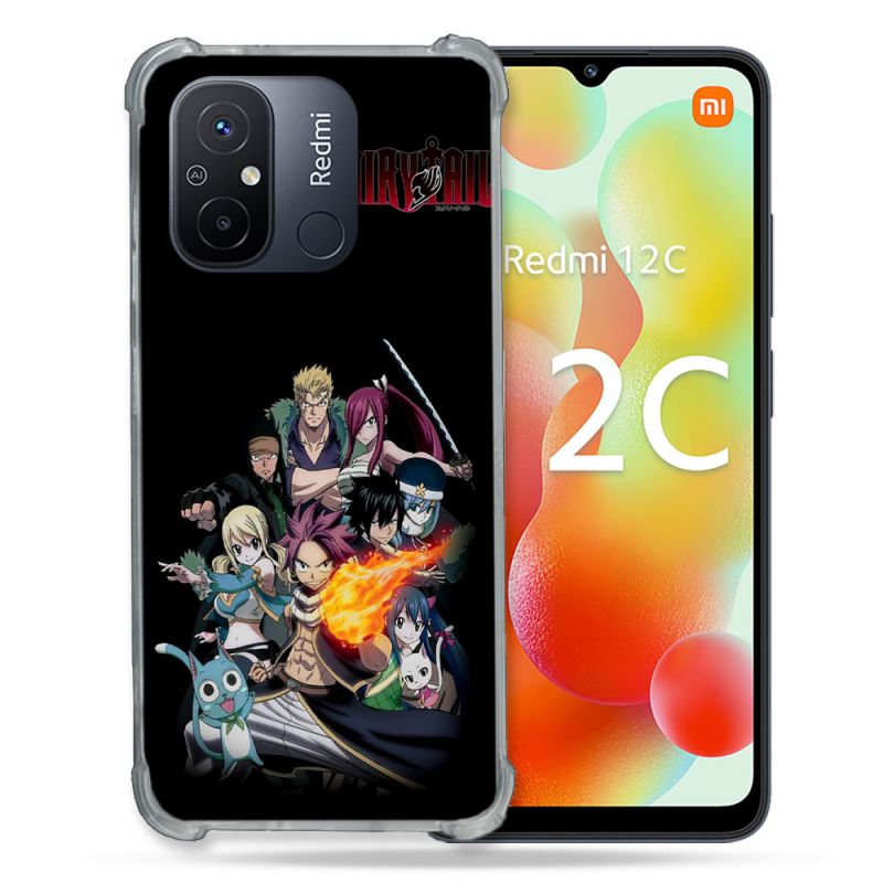 Coque Renforcée Pour Xiaomi Redmi 12C Manga Fairy Tail Logo Team