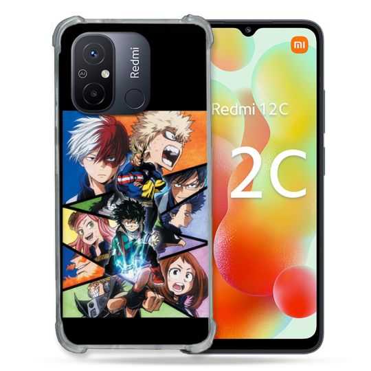 Coque Renforcée Pour Xiaomi Redmi 12C Manga My Hero Academia Noir