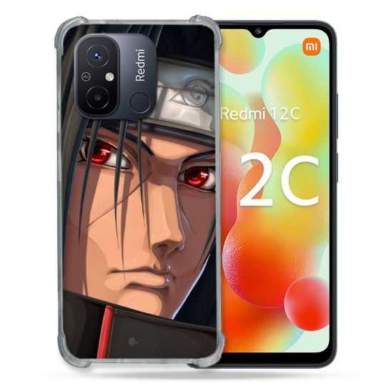 Coque Renforcée Pour Xiaomi Redmi 12C Manga Naruto Itachi Visage