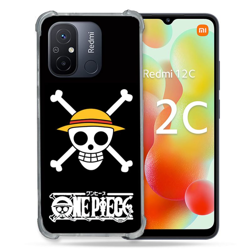 Coque Renforcée Pour Xiaomi Redmi 12C Manga One Piece Tete de Mort