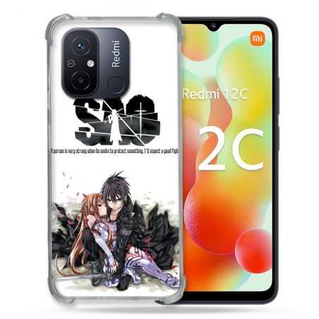 Coque Renforcée Pour Xiaomi Redmi 12C Manga SAO sword Art Online Blanc