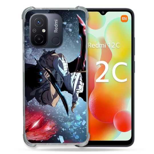 Coque Renforcée Pour Xiaomi Redmi 12C Manga Solo Leveling Sung Epee