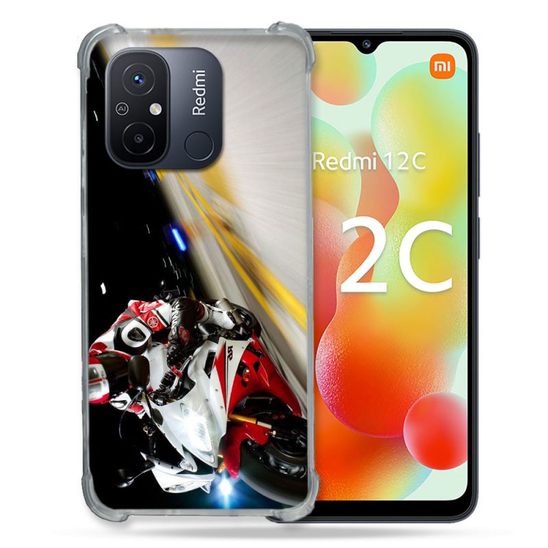 Coque Renforcée Pour Xiaomi Redmi 12C Moto Course GP R6
