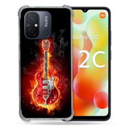 Coque Renforcée Pour Xiaomi Redmi 12C Musique Guitare Electrique