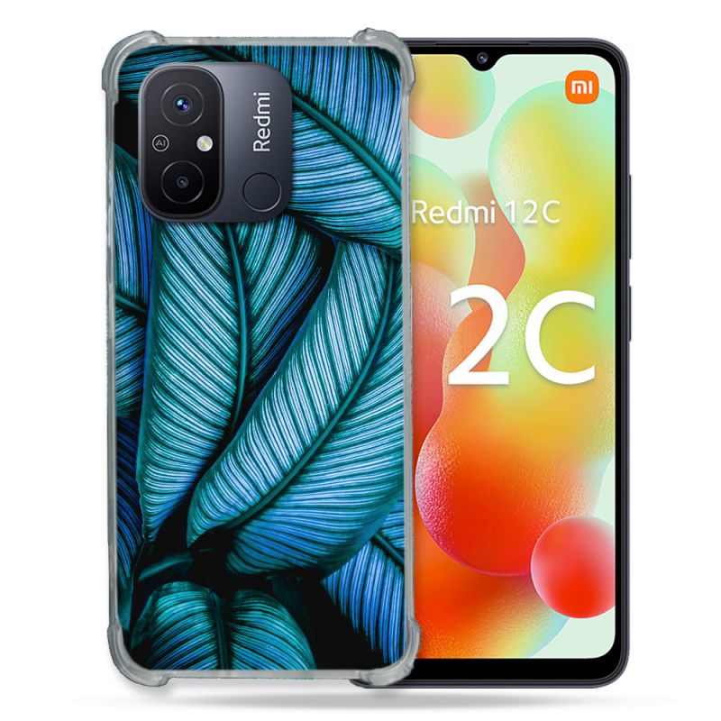 Coque Renforcée Pour Xiaomi Redmi 12C Nature Feuille Palmier