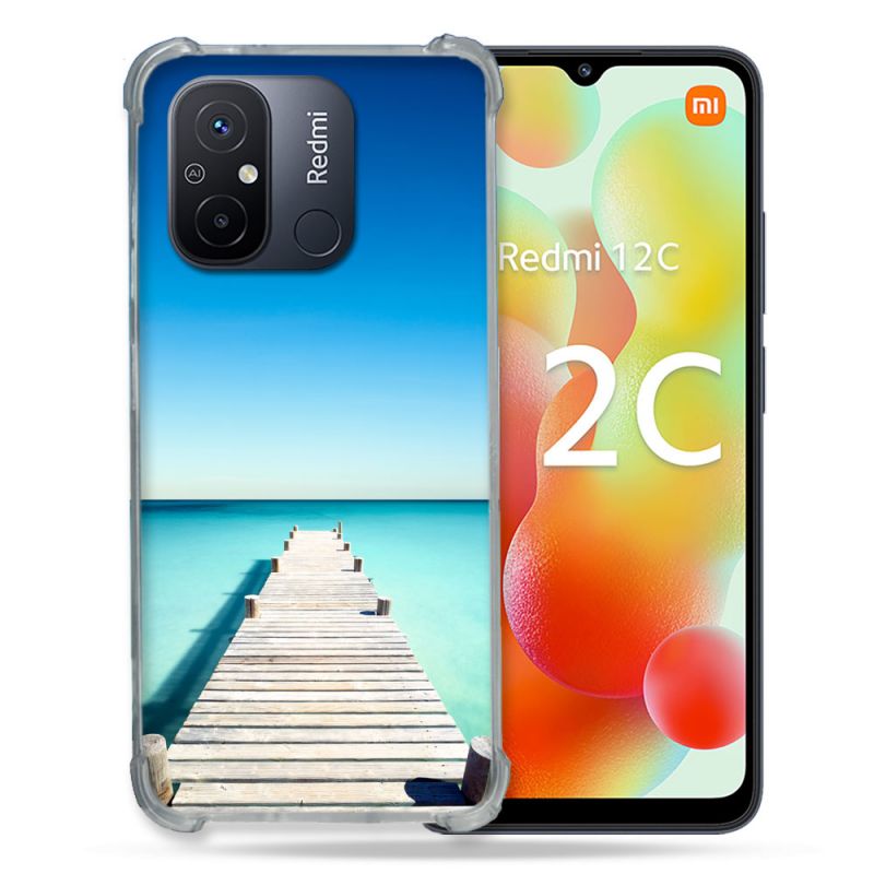 Coque Renforcée Pour Xiaomi Redmi 12C Nature Pont Mer