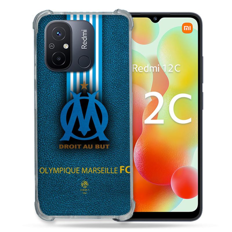 Coque Renforcée Pour Xiaomi Redmi 12C Olympique Marseille OM Bande