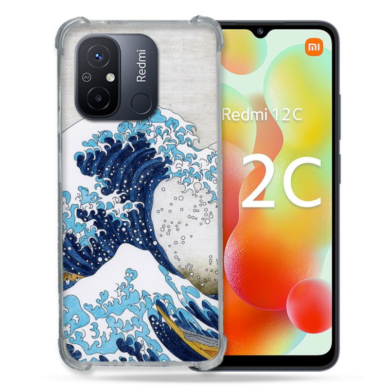Coque Renforcée Pour Xiaomi Redmi 12C Peinture La Grande Vague