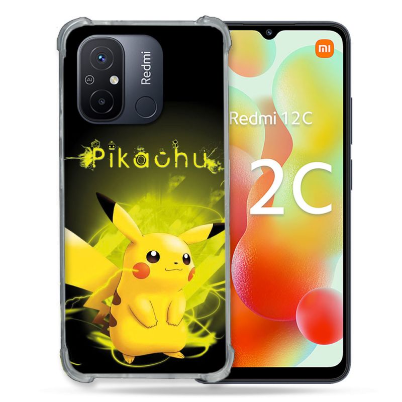 Coque Renforcée Pour Xiaomi Redmi 12C Pokemon Pikachu Eclair