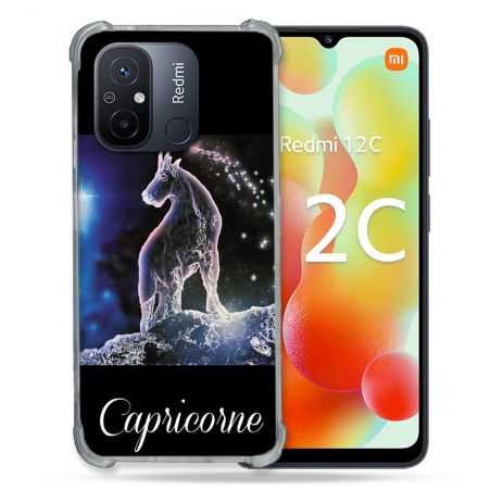 Coque Renforcée Pour Xiaomi Redmi 12C Signe Zodiaque 2 Capricorne