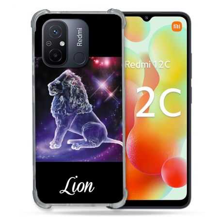 Coque Renforcée Pour Xiaomi Redmi 12C Signe Zodiaque 2 Lion