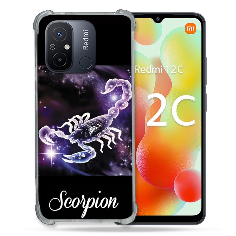 Coque Renforcée Pour Xiaomi Redmi 12C Signe Zodiaque 2 Scorpion