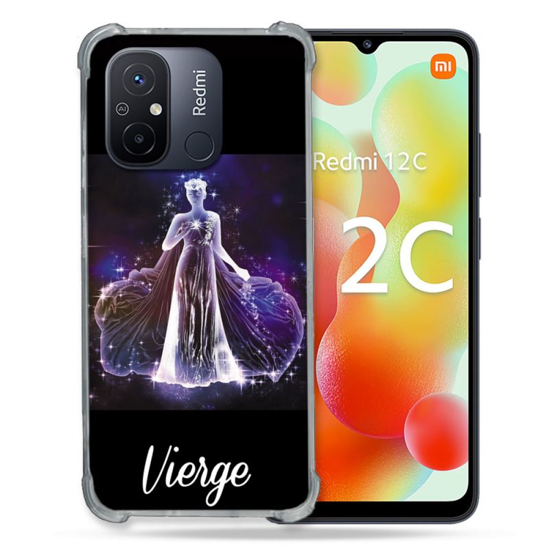 Coque Renforcée Pour Xiaomi Redmi 12C Signe Zodiaque 2 Vierge