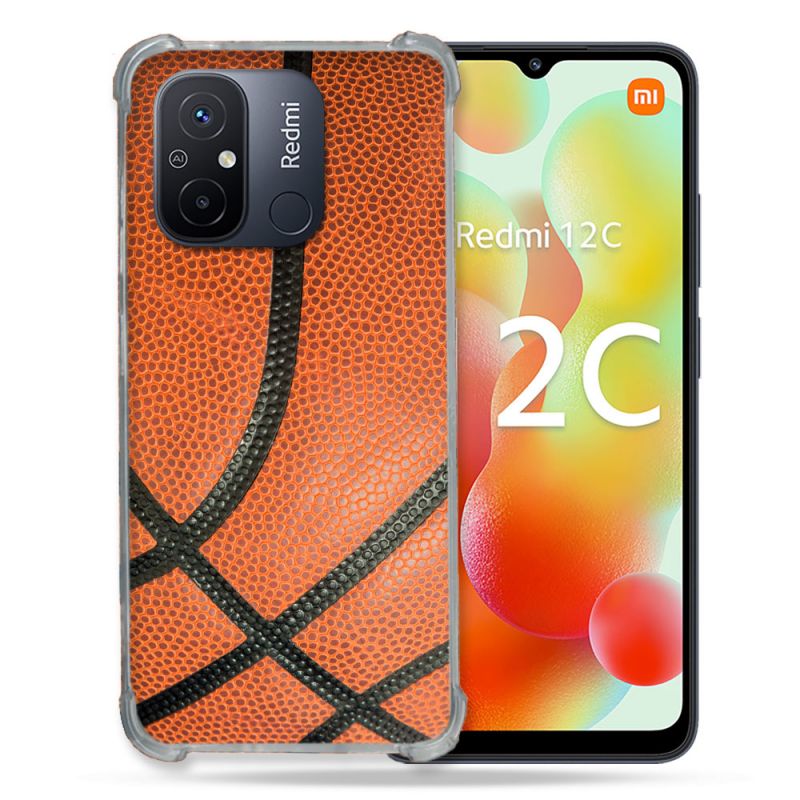 Coque Renforcée Pour Xiaomi Redmi 12C Sport Ballon Basket