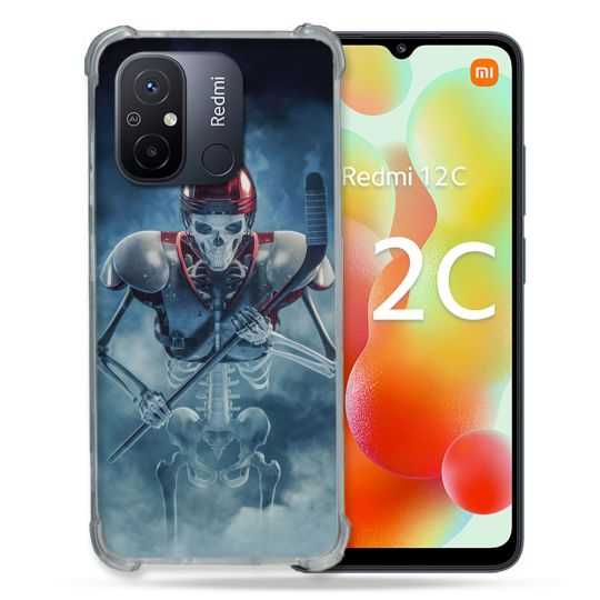 Coque Renforcée Pour Xiaomi Redmi 12C Sport Hockey Squelette