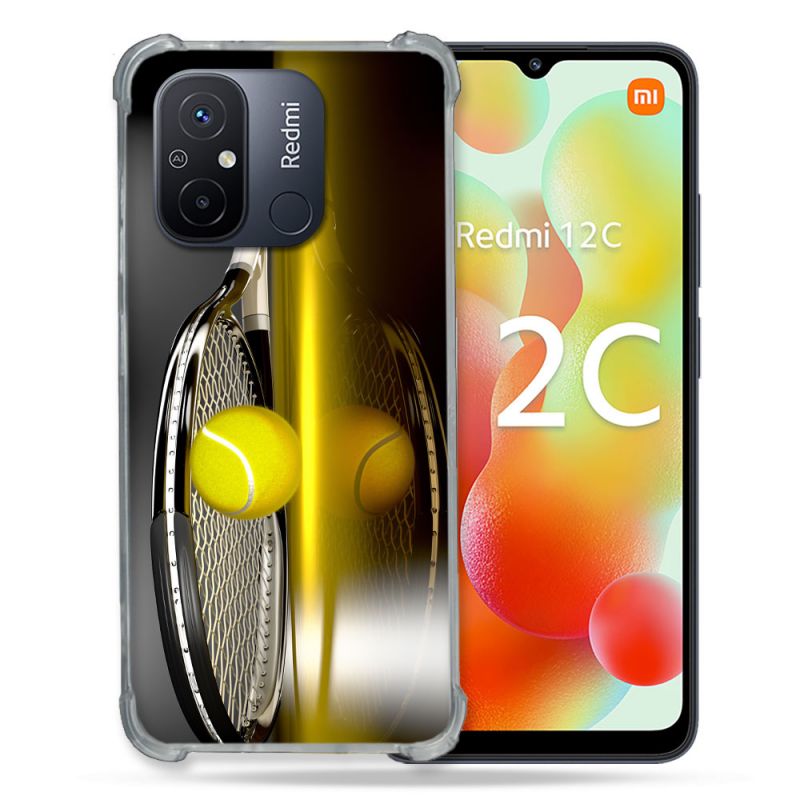 Coque Renforcée Pour Xiaomi Redmi 12C Sport Tennis Reflet