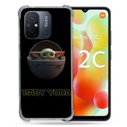 Coque Renforcée Pour Xiaomi Redmi 12C Star Wars - Yoda bebe noir