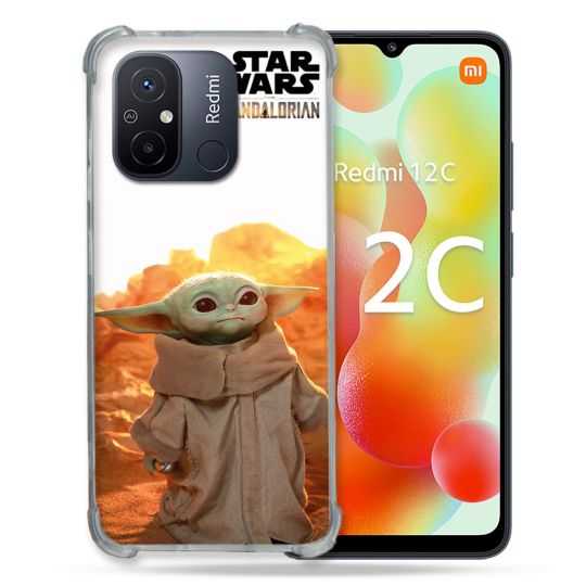 Coque Renforcée Pour Xiaomi Redmi 12C Star Wars - Yoda bebe soleil